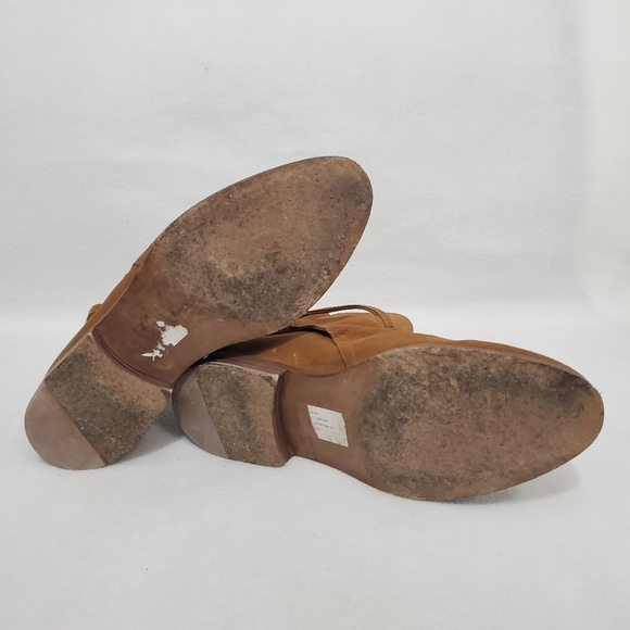 Fugashin Pour Story Et Fall Tan Calf Suede Boots - Picture 5 of 8